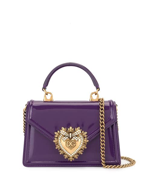 dolce gabbana purple bag